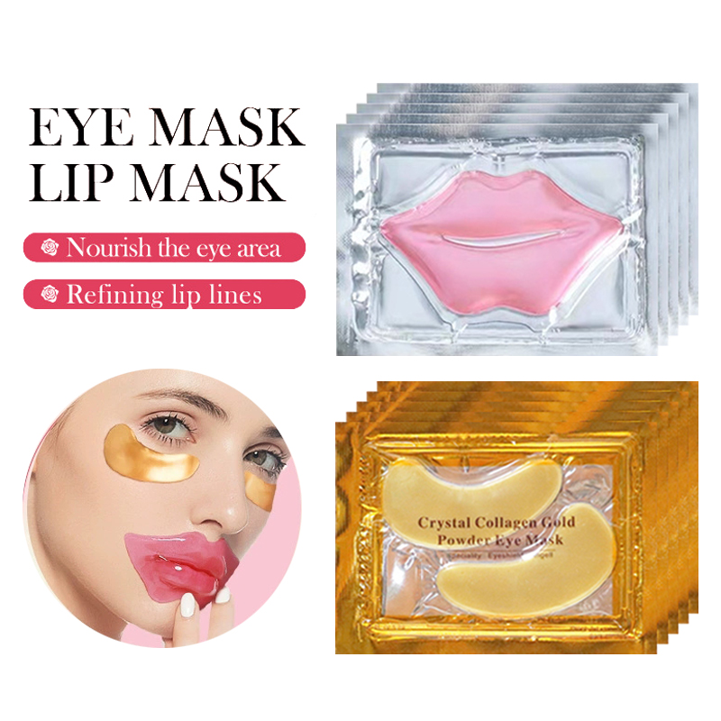 Skincare Finally Found You - 10/20pcs 골든 크리스탈 콜라겐 아이 마스크