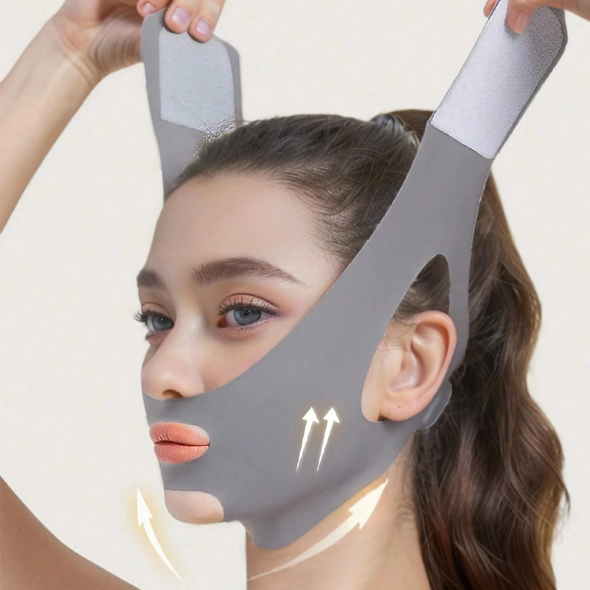 Skincare Finally Found You - 1Pc 페이스 스컬프팅 수면 마스크 통기성