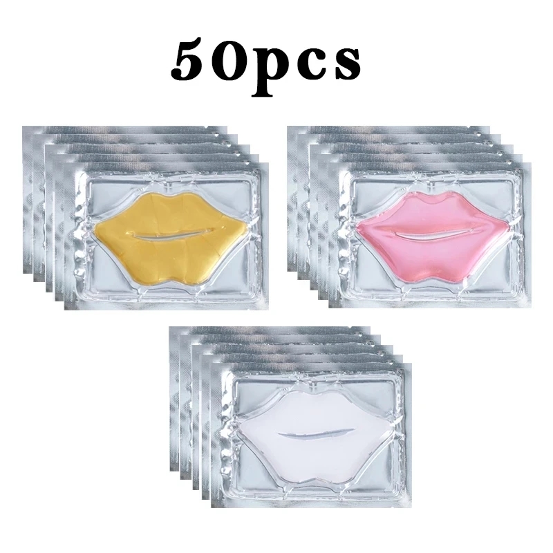 Skincare Collagen - 50pcs 콜라겐 립 마스크 모이스춰 라이징
