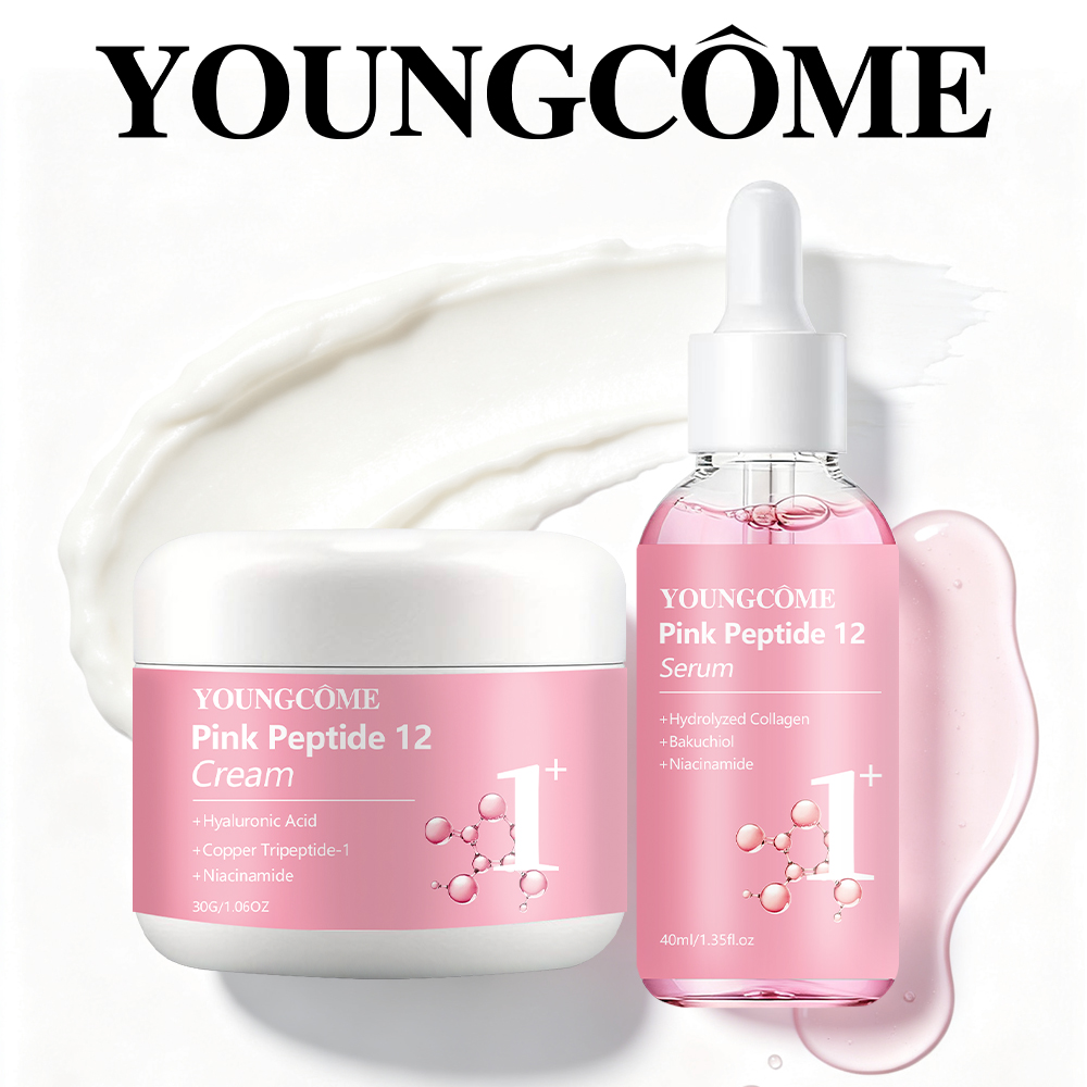 Skincare Collagen - 페이스 크림 세럼 세트 YOUNGCOME 핑크