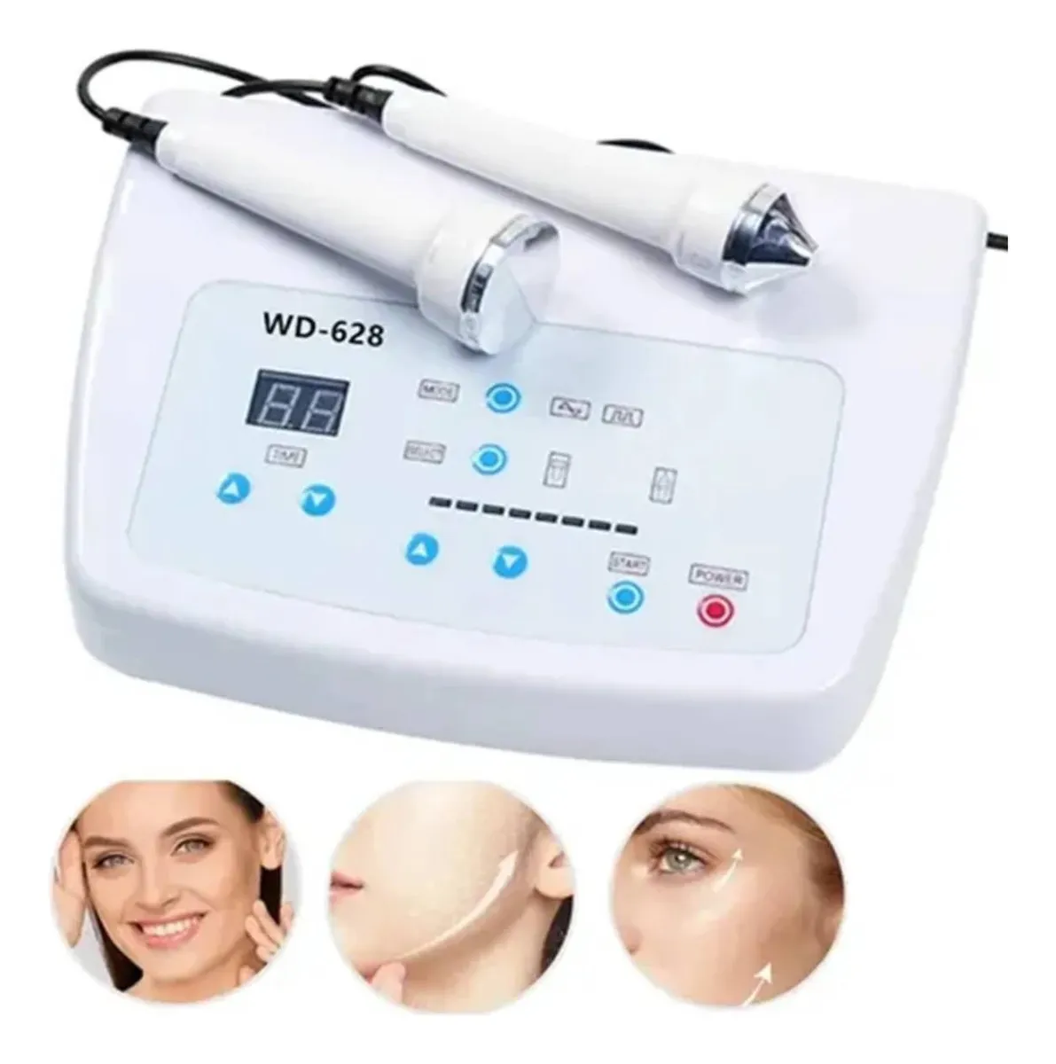 Skincare Whitening - 휴대용 2in1 초음파 피부 관리 미백