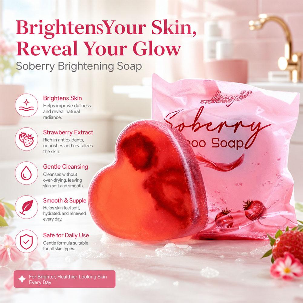 딸기향 목욕 비누 피부 미백 손발 관리 비누 각질 제거 - Skincare Whitening 리뷰 및 가격