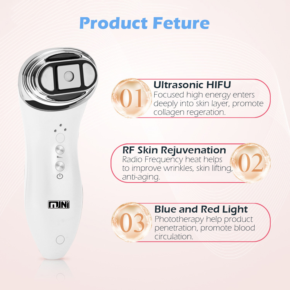 맞춤형 스킨케어 기계 초음파 얼굴 마사지 RF 주파수  - Skincare Whitening 리뷰 및 가격