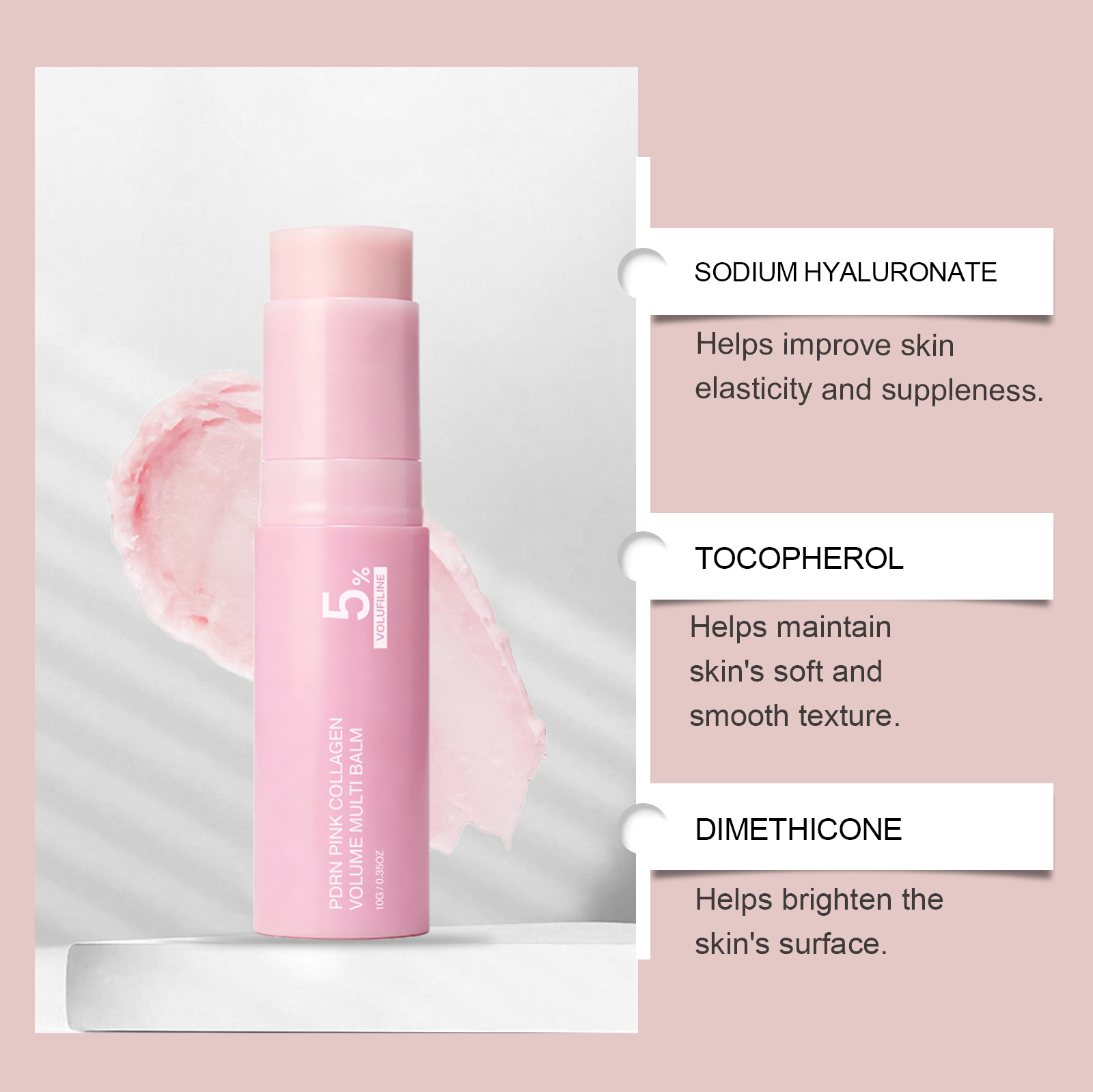 K-뷰티 PDRN 5% 볼루필린 & 콜라겐 멀티밤 스틱 - Skincare Collagen 리뷰 및 가격